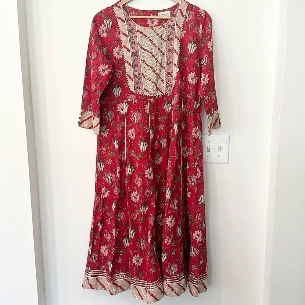 Renata by renata gasparian Floral Midi Dress M